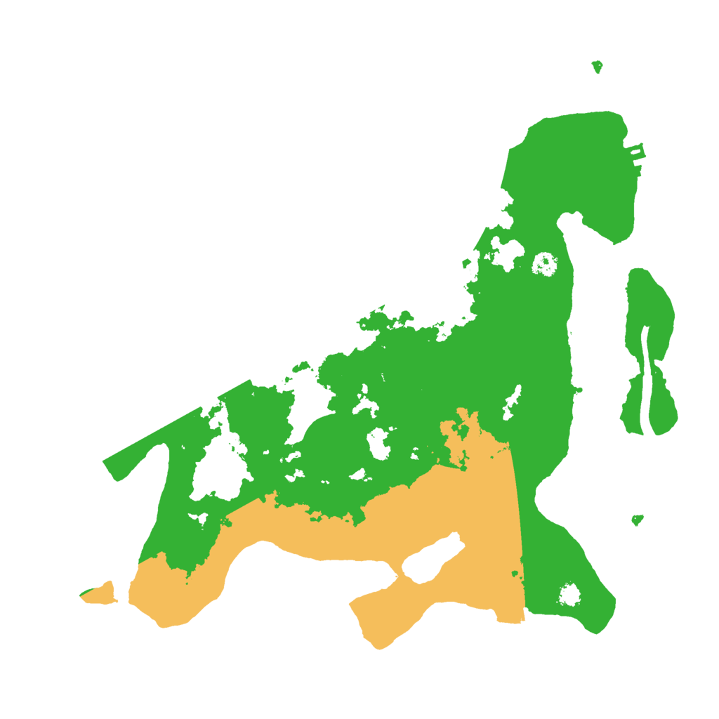 Biome Rust Map: Procedural Map, Size: 3000, Seed: 24158
