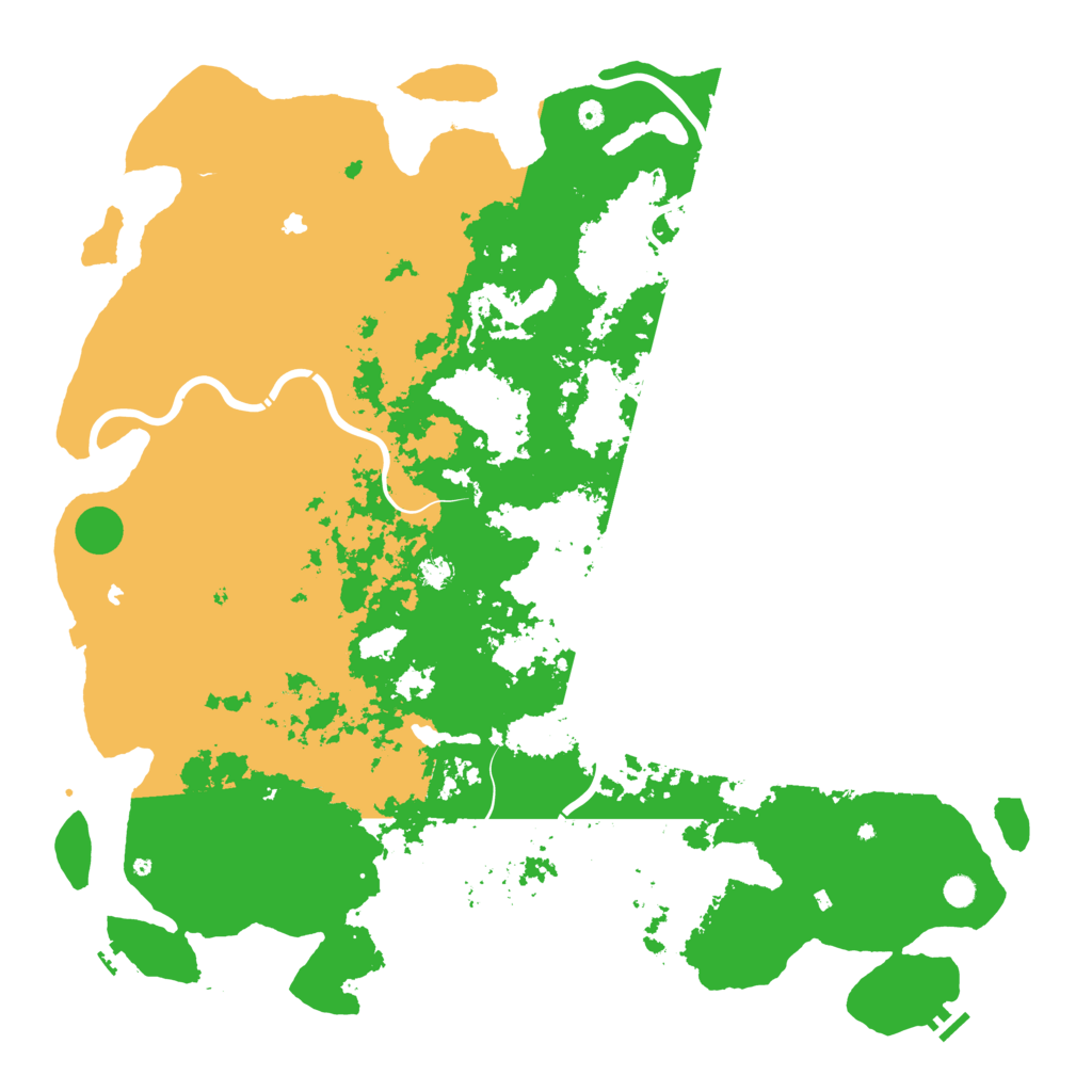 Biome Rust Map: Procedural Map, Size: 6000, Seed: 14847