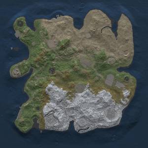 Thumbnail Rust Map: Procedural Map, Size: 3500, Seed: 1406418507, 18 Monuments