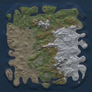 Thumbnail Rust Map: Procedural Map, Size: 5000, Seed: 515911852, 19 Monuments