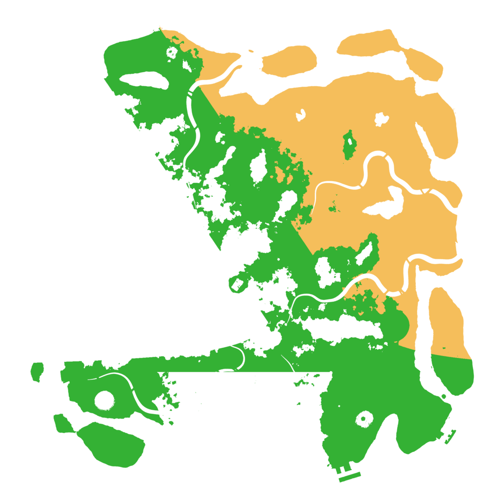 Biome Rust Map: Procedural Map, Size: 4500, Seed: 1845194215
