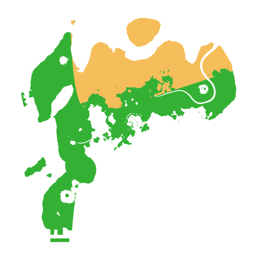 Biome Rust Map: Procedural Map, Size: 2800, Seed: 310432758
