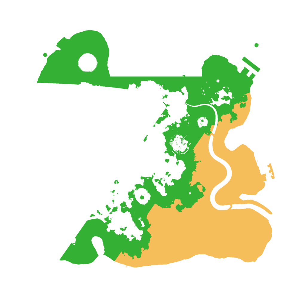 Biome Rust Map: Procedural Map, Size: 3000, Seed: 9644