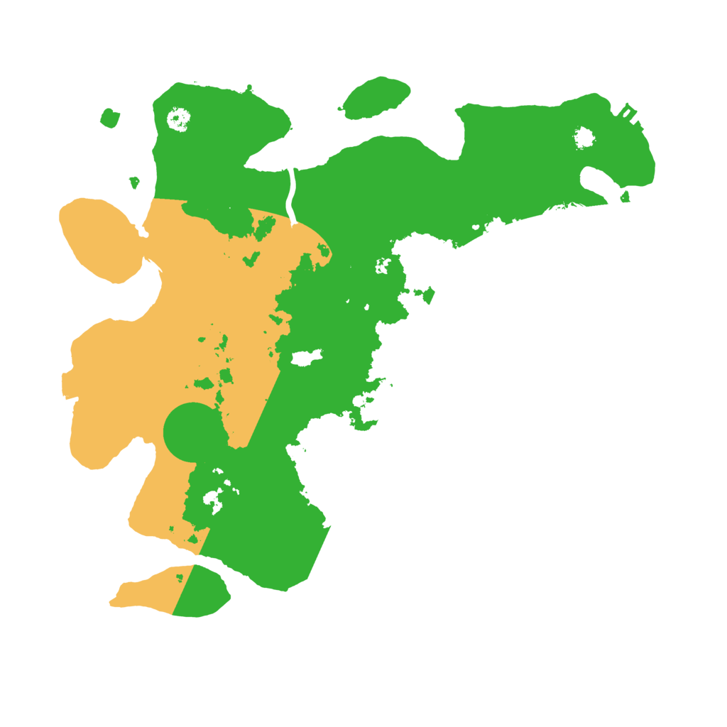 Biome Rust Map: Procedural Map, Size: 3200, Seed: 18889073