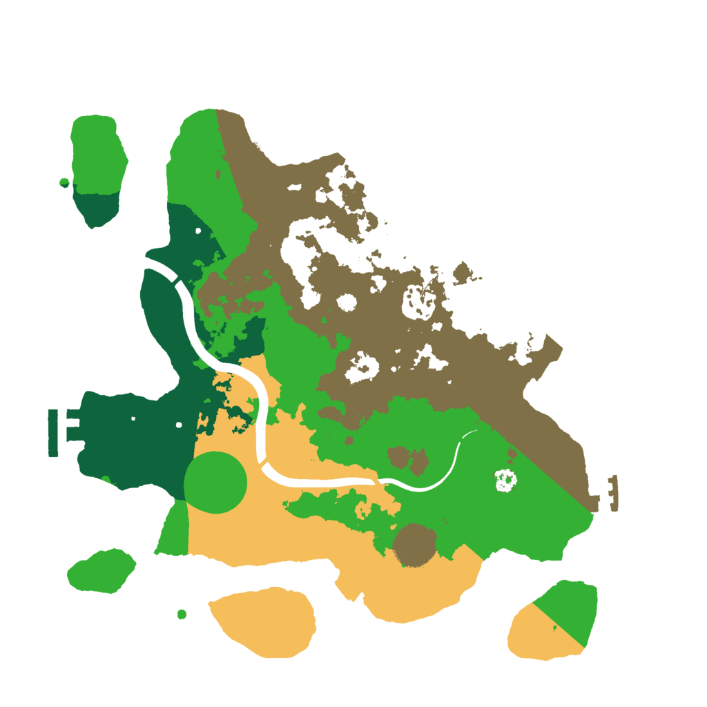 Biome Rust Map: Procedural Map, Size: 3000, Seed: 939169992