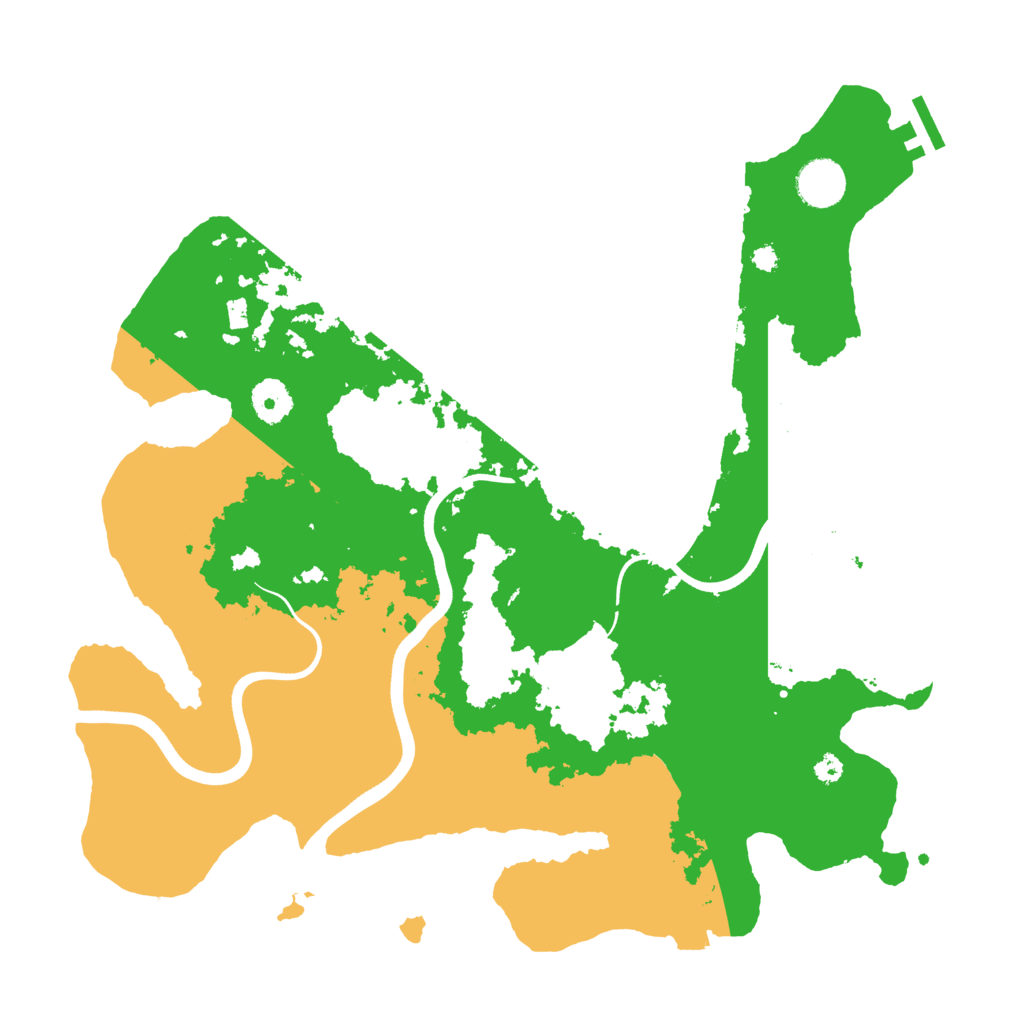 Biome Rust Map: Procedural Map, Size: 3700, Seed: 18042024