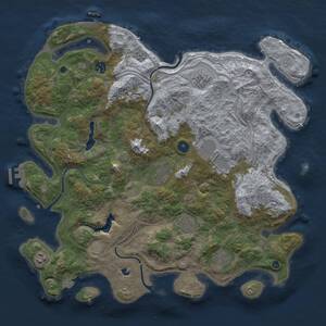 Thumbnail Rust Map: Procedural Map, Size: 4250, Seed: 555823621, 14 Monuments