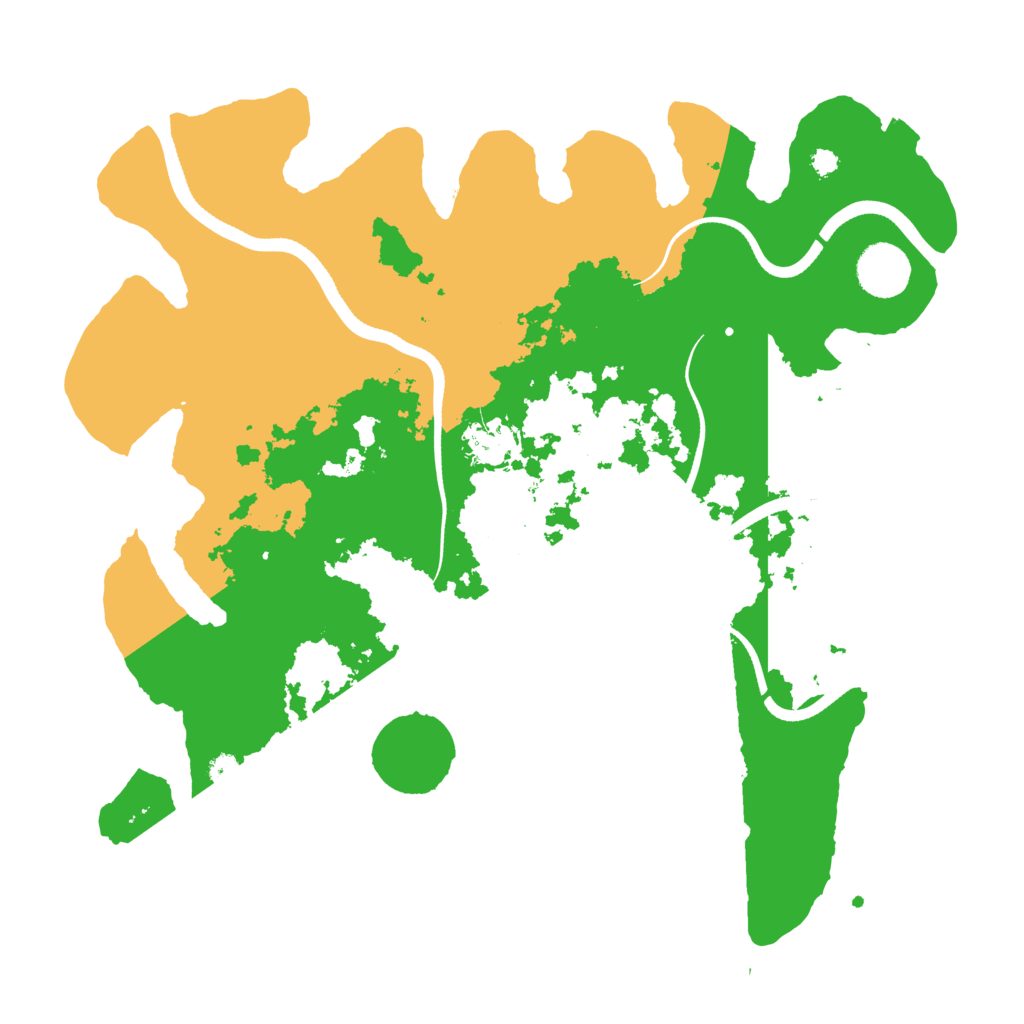 Biome Rust Map: Procedural Map, Size: 3500, Seed: 1881200557