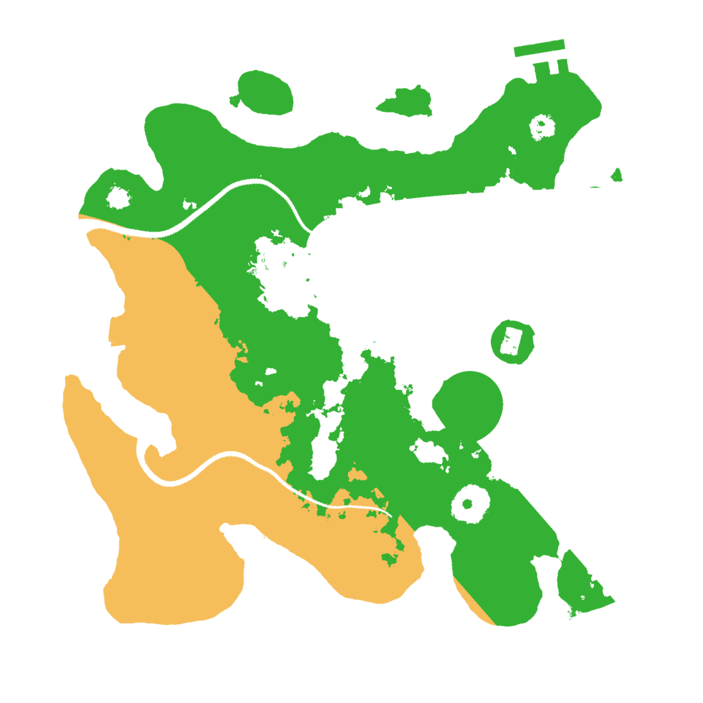 Biome Rust Map: Procedural Map, Size: 2800, Seed: 1332764319