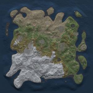 Thumbnail Rust Map: Procedural Map, Size: 3750, Seed: 56476214, 16 Monuments