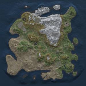 Thumbnail Rust Map: Procedural Map, Size: 3750, Seed: 18042024, 17 Monuments