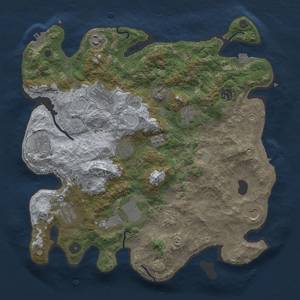 Thumbnail Rust Map: Procedural Map, Size: 3850, Seed: 482427846, 19 Monuments