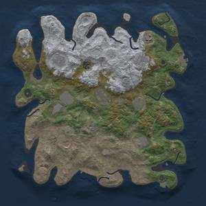 Thumbnail Rust Map: Procedural Map, Size: 3850, Seed: 32678150, 18 Monuments