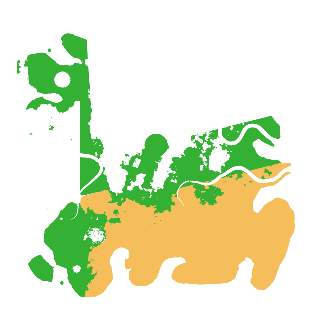 Biome Rust Map: Procedural Map, Size: 3681, Seed: 1