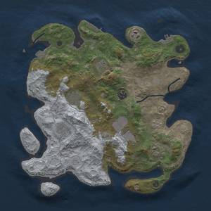 Thumbnail Rust Map: Procedural Map, Size: 3500, Seed: 1792123914, 16 Monuments