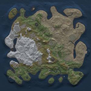 Thumbnail Rust Map: Procedural Map, Size: 3650, Seed: 74458777, 17 Monuments