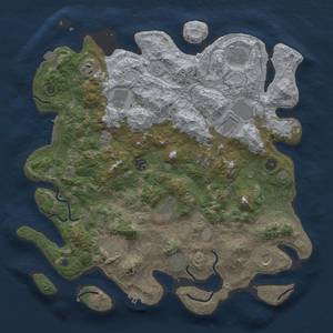 Thumbnail Rust Map: Procedural Map, Size: 4200, Seed: 2035910390, 19 Monuments