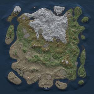 Thumbnail Rust Map: Procedural Map, Size: 4250, Seed: 825369051, 18 Monuments