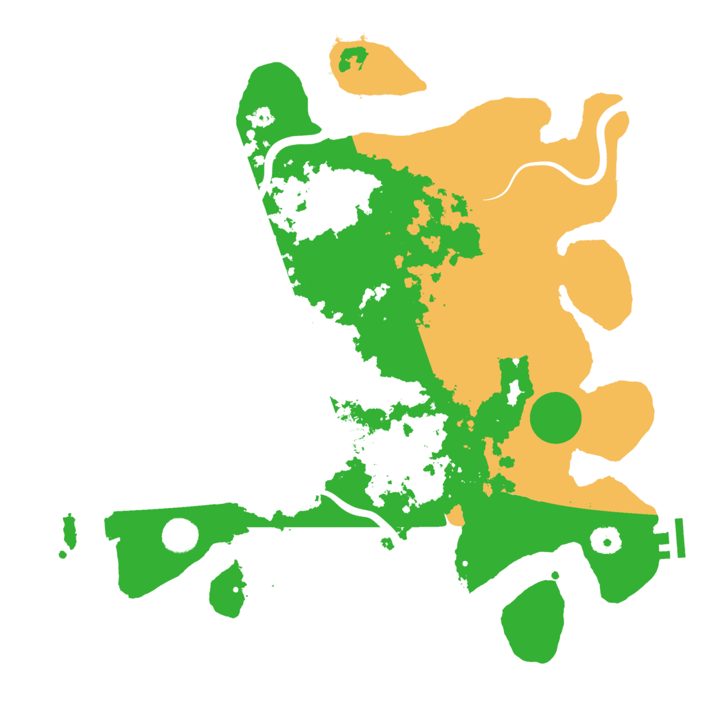 Biome Rust Map: Procedural Map, Size: 3600, Seed: 77782635