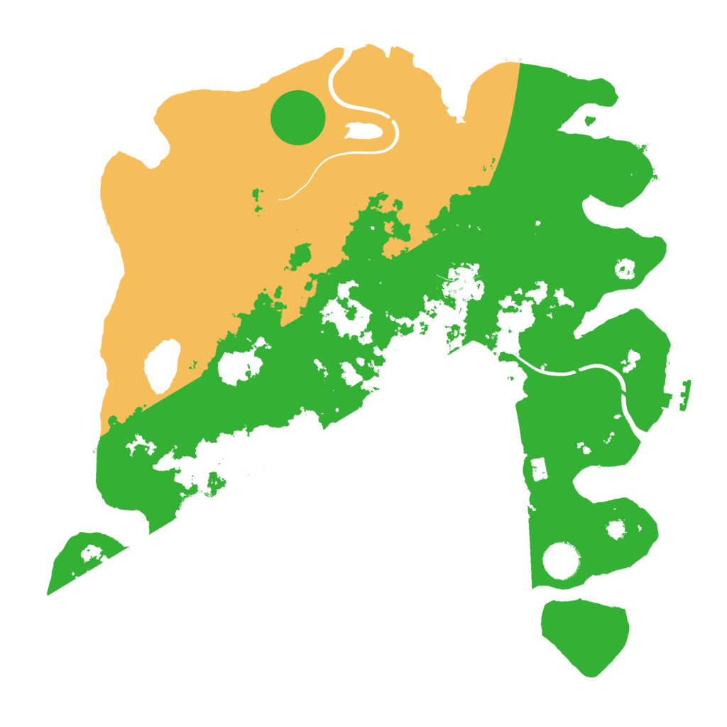 Biome Rust Map: Procedural Map, Size: 3500, Seed: 1037837031