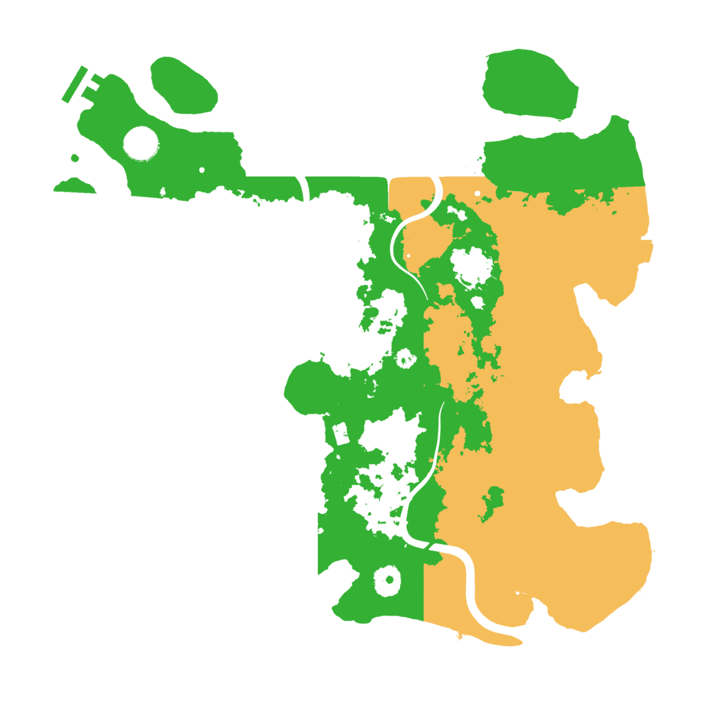 Biome Rust Map: Procedural Map, Size: 3600, Seed: 45687456