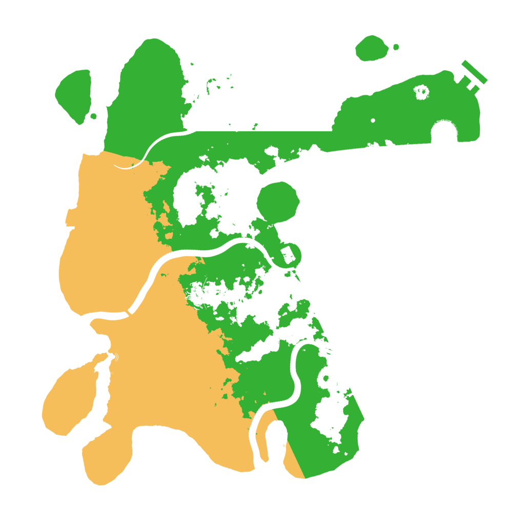 Biome Rust Map: Procedural Map, Size: 3500, Seed: 956008651