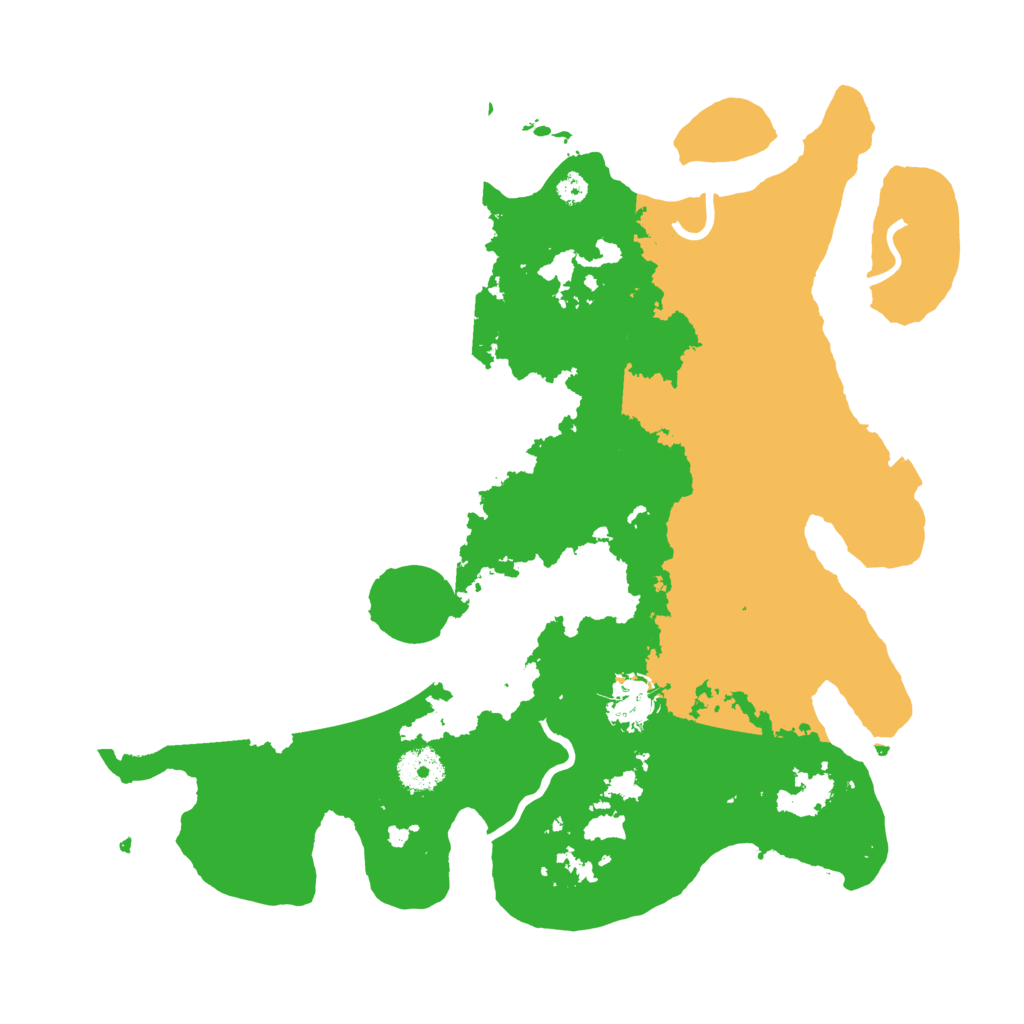 Biome Rust Map: Procedural Map, Size: 3500, Seed: 89742378