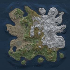 Thumbnail Rust Map: Procedural Map, Size: 3500, Seed: 2122227, 14 Monuments