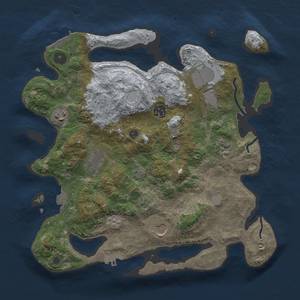 Thumbnail Rust Map: Procedural Map, Size: 3500, Seed: 781844748, 15 Monuments