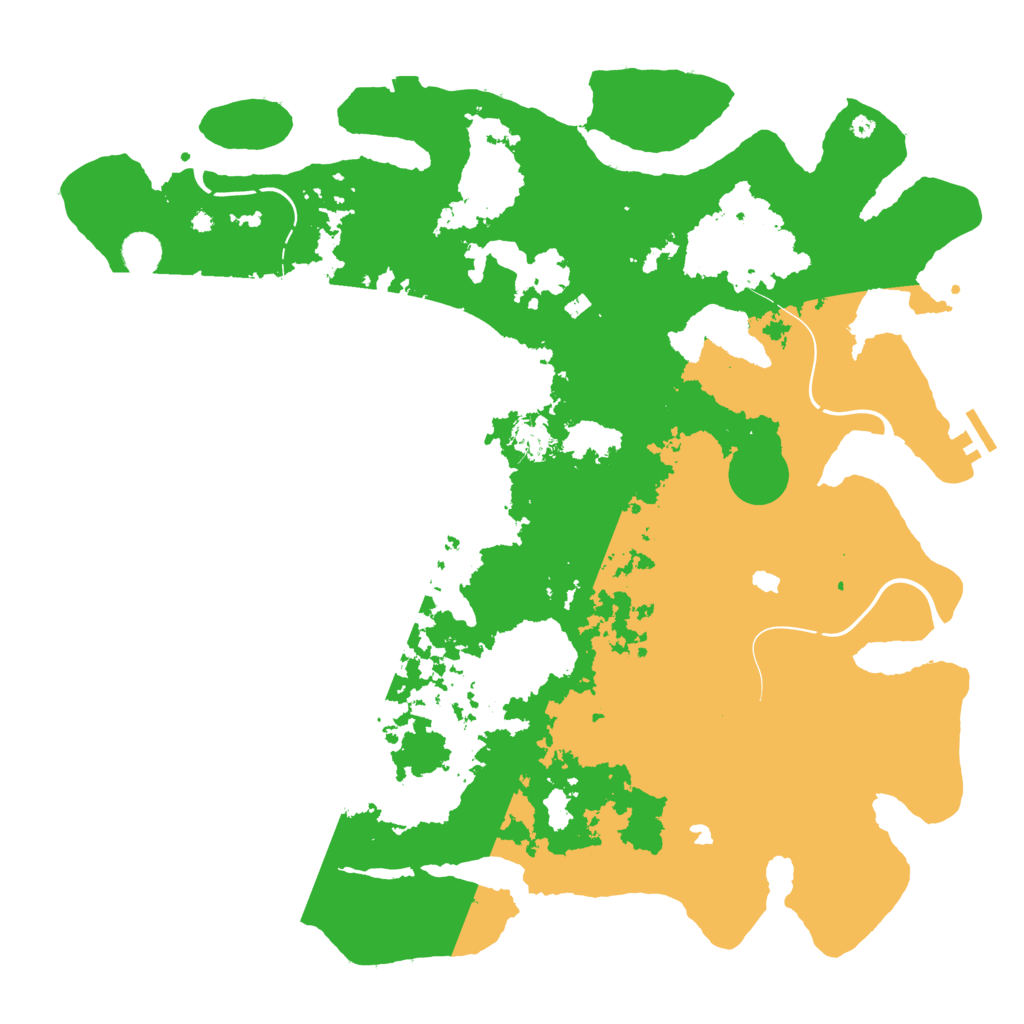 Biome Rust Map: Procedural Map, Size: 4500, Seed: 1095095957