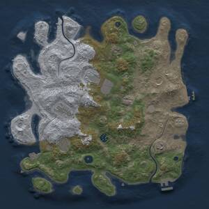 Thumbnail Rust Map: Procedural Map, Size: 3800, Seed: 741613698, 14 Monuments