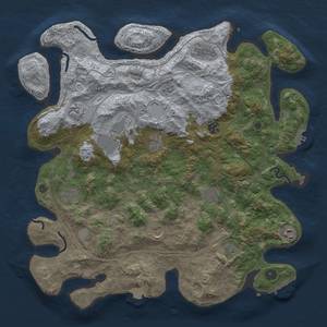 Thumbnail Rust Map: Procedural Map, Size: 4250, Seed: 711498981, 19 Monuments
