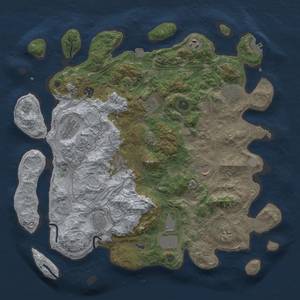 Thumbnail Rust Map: Procedural Map, Size: 4250, Seed: 786054629, 18 Monuments