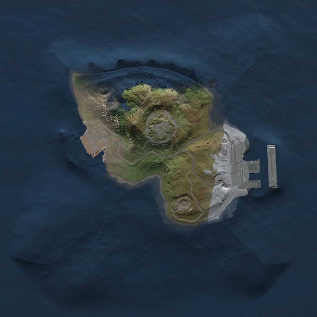 Rust Map: Procedural Map, Size: 1500, Seed: 673771419, 3 Monuments