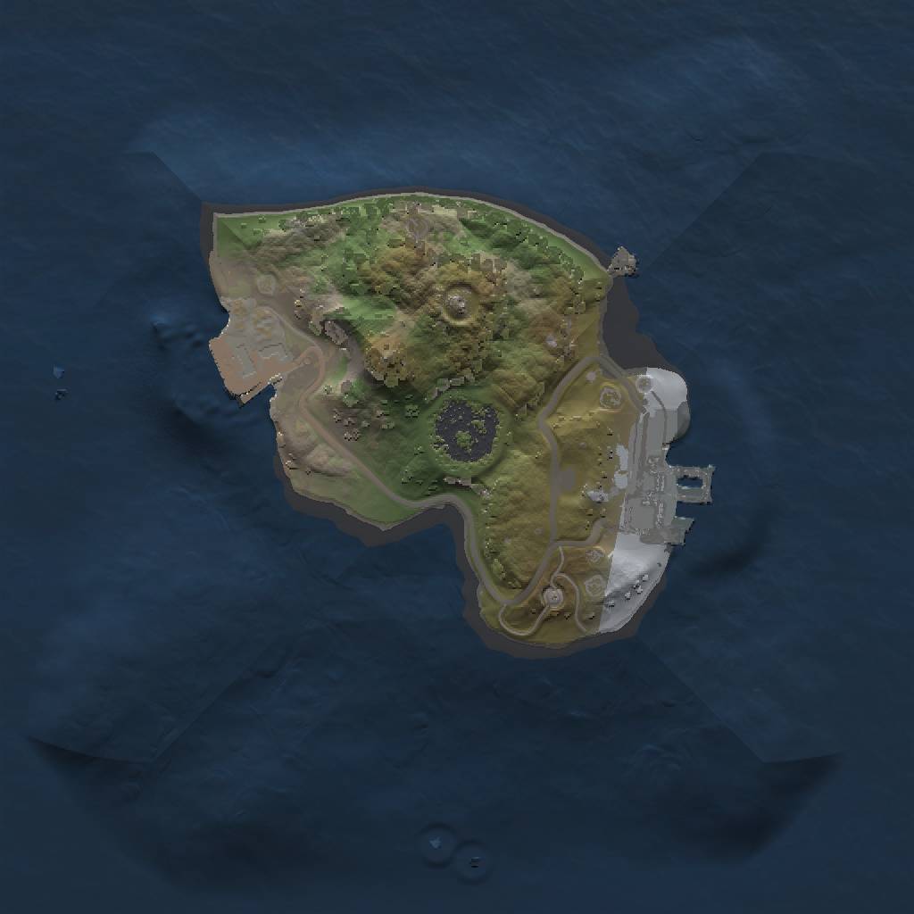 Rust Map: Procedural Map, Size: 1500, Seed: 673771419, 4 Monuments