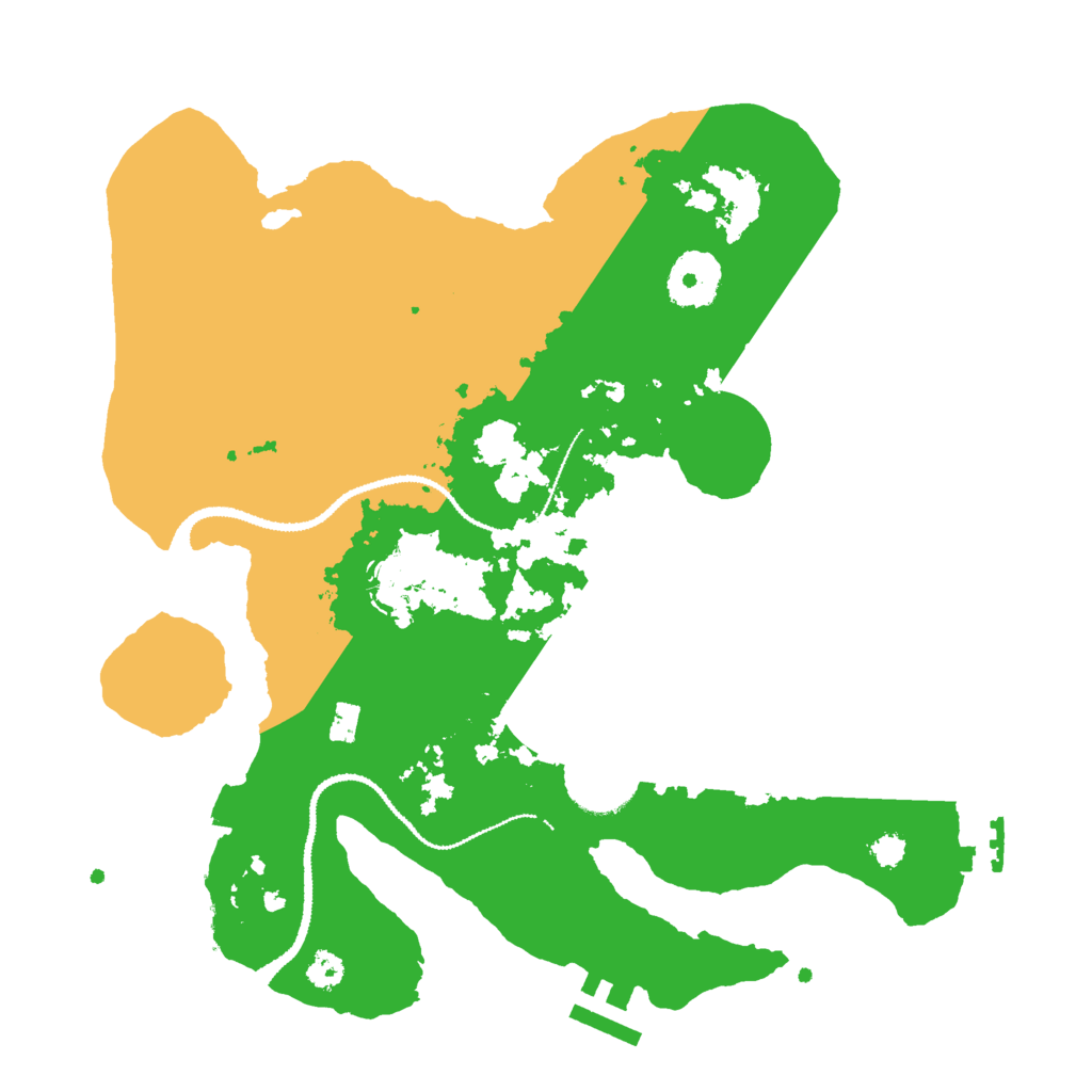 Biome Rust Map: Procedural Map, Size: 3000, Seed: 651409