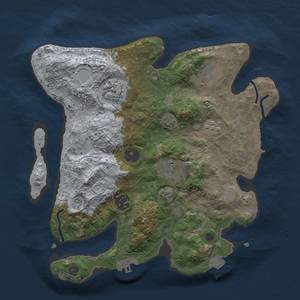 Thumbnail Rust Map: Procedural Map, Size: 3000, Seed: 1433061810, 13 Monuments