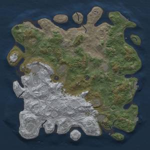 Thumbnail Rust Map: Procedural Map, Size: 4500, Seed: 646289726, 19 Monuments