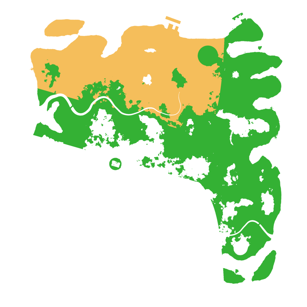 Biome Rust Map: Procedural Map, Size: 4000, Seed: 520384257