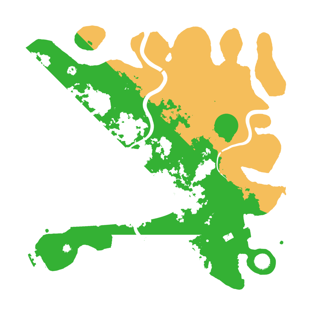 Biome Rust Map: Procedural Map, Size: 3500, Seed: 2024561171