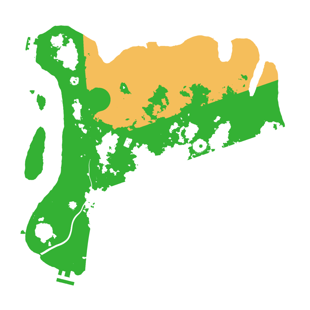 Biome Rust Map: Procedural Map, Size: 3500, Seed: 593585044