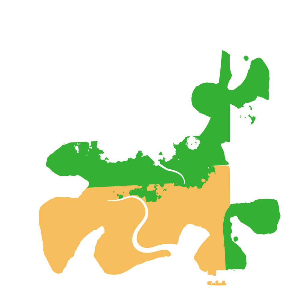 Biome Rust Map: Procedural Map, Size: 2500, Seed: 42533
