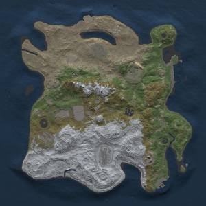 Thumbnail Rust Map: Procedural Map, Size: 3500, Seed: 46668724, 16 Monuments