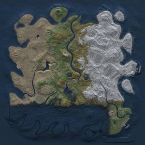 Thumbnail Rust Map: Procedural Map, Size: 4400, Seed: 561139126, 14 Monuments