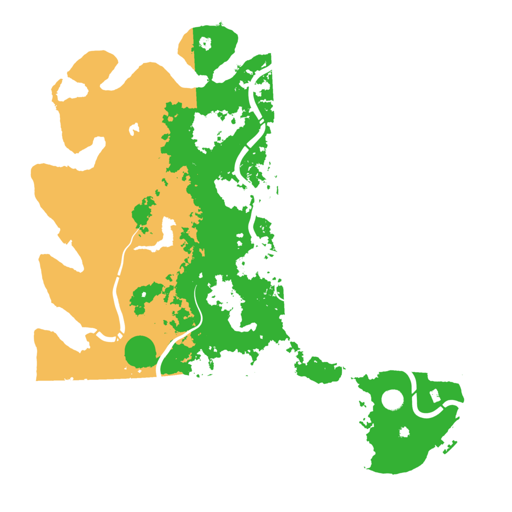 Biome Rust Map: Procedural Map, Size: 4400, Seed: 561139126