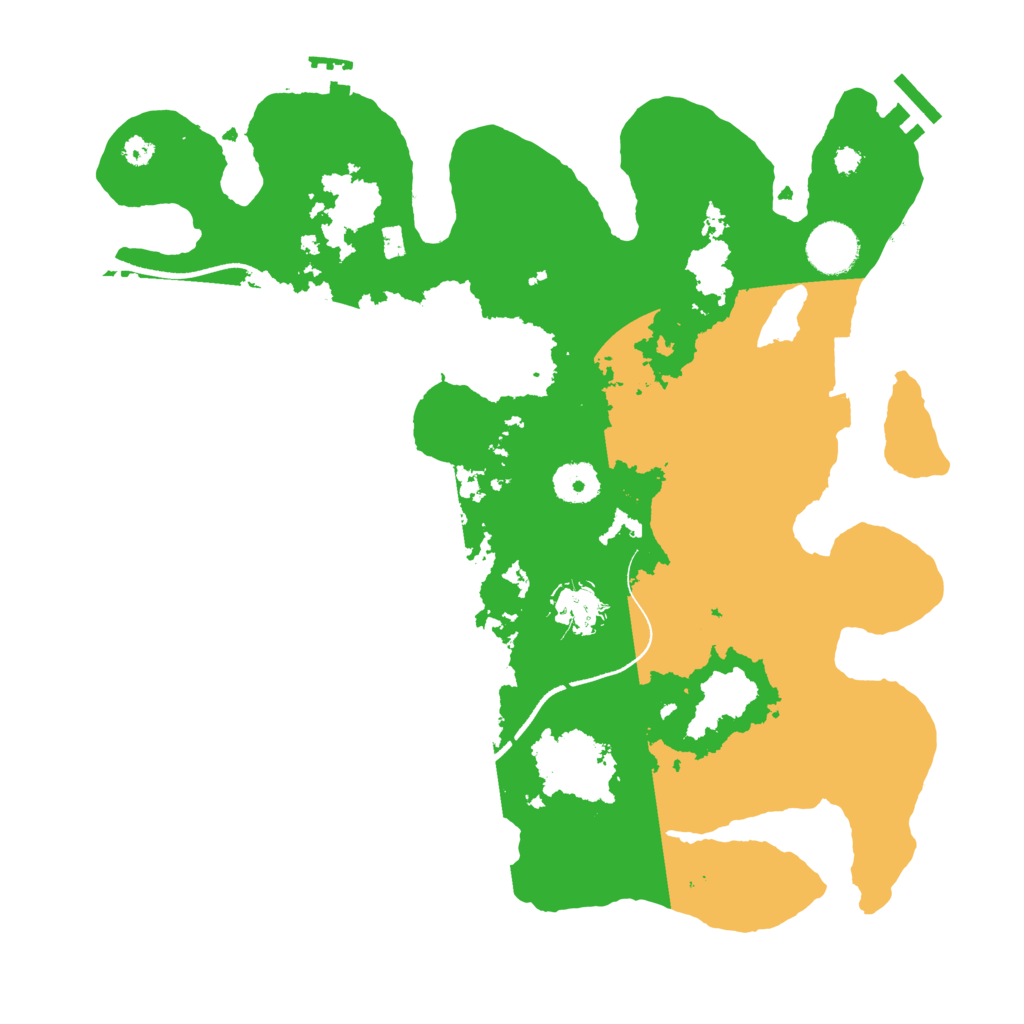 Biome Rust Map: Procedural Map, Size: 3500, Seed: 801733151