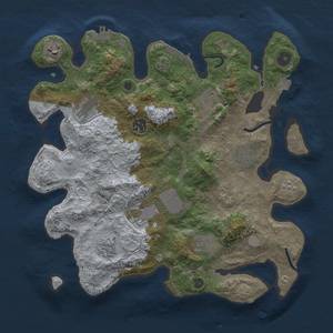 Thumbnail Rust Map: Procedural Map, Size: 3500, Seed: 801733151, 17 Monuments