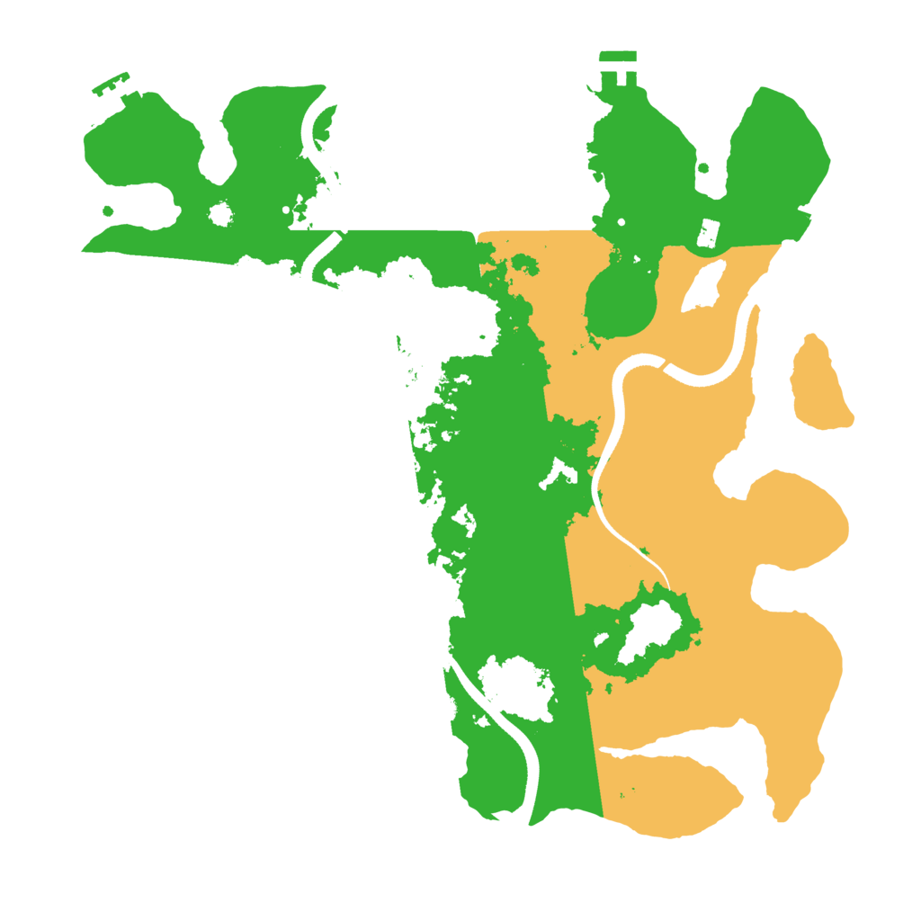 Biome Rust Map: Procedural Map, Size: 3500, Seed: 801733151
