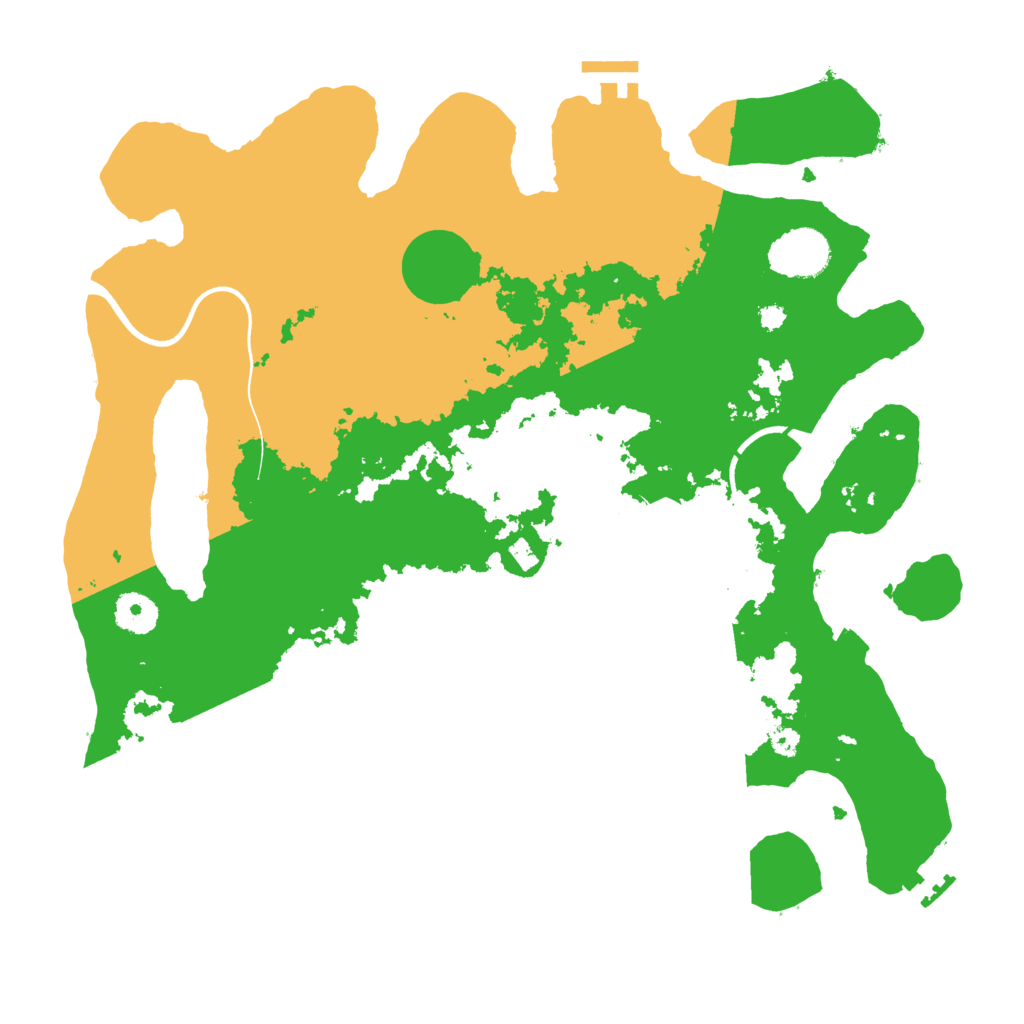 Biome Rust Map: Procedural Map, Size: 3650, Seed: 660336433