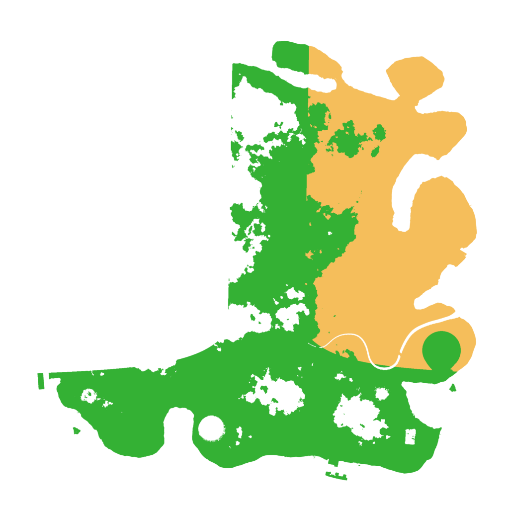 Biome Rust Map: Procedural Map, Size: 3500, Seed: 564441546